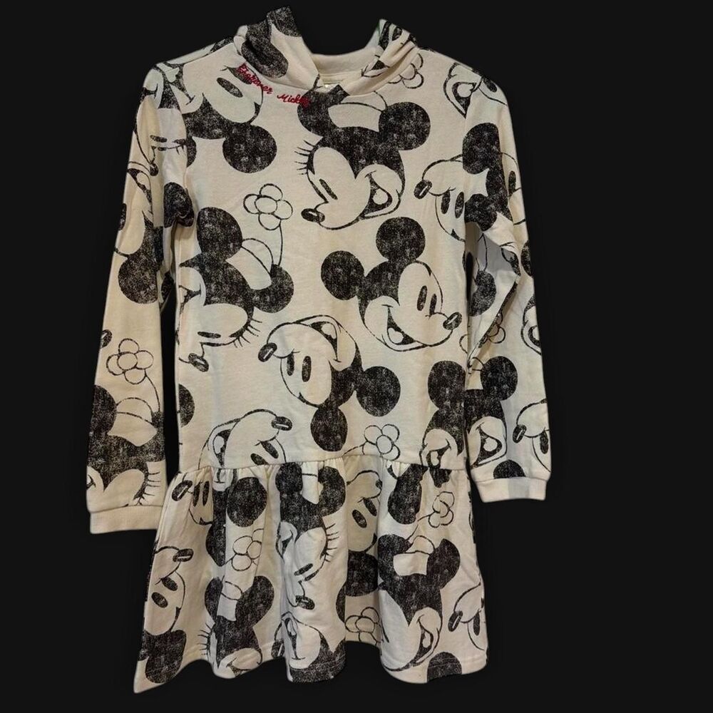 Disney Mickey Mouse Girls Casual hoodie -dress size 9/10